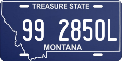 MT license plate 992850L