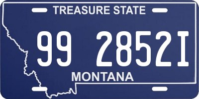 MT license plate 992852I