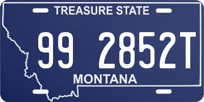 MT license plate 992852T