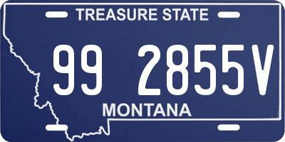 MT license plate 992855V