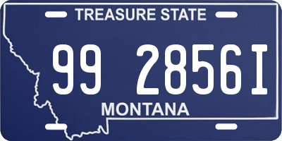 MT license plate 992856I