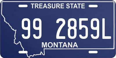 MT license plate 992859L