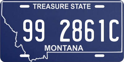 MT license plate 992861C