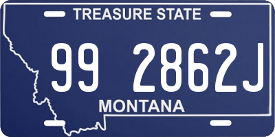 MT license plate 992862J