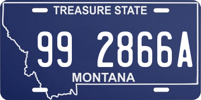 MT license plate 992866A