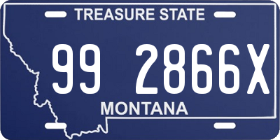 MT license plate 992866X