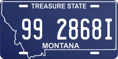 MT license plate 992868I