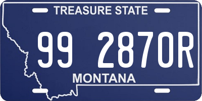 MT license plate 992870R