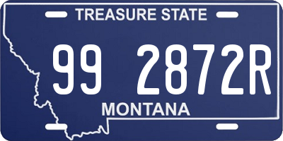 MT license plate 992872R