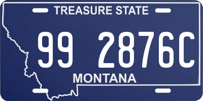 MT license plate 992876C