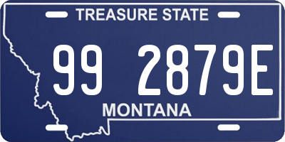 MT license plate 992879E