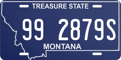 MT license plate 992879S