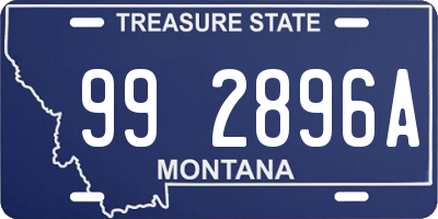 MT license plate 992896A