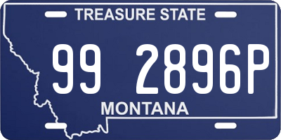 MT license plate 992896P