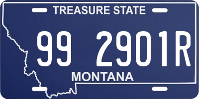 MT license plate 992901R