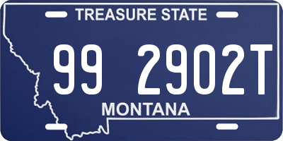 MT license plate 992902T