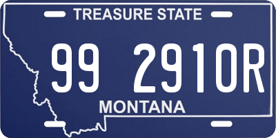 MT license plate 992910R