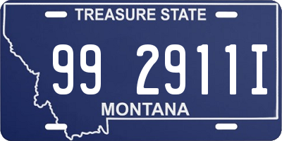 MT license plate 992911I