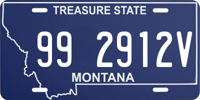 MT license plate 992912V