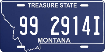 MT license plate 992914I