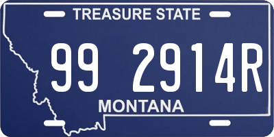 MT license plate 992914R