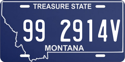 MT license plate 992914V