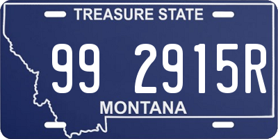 MT license plate 992915R