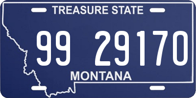 MT license plate 992917O