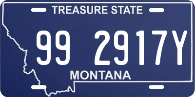 MT license plate 992917Y