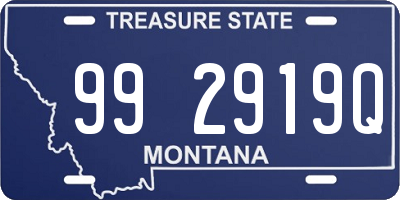 MT license plate 992919Q