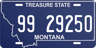 MT license plate 992925O