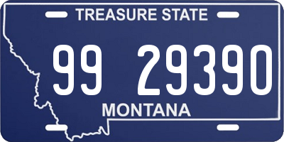 MT license plate 992939O