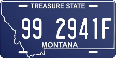 MT license plate 992941F