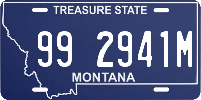 MT license plate 992941M