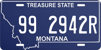 MT license plate 992942R