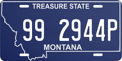 MT license plate 992944P