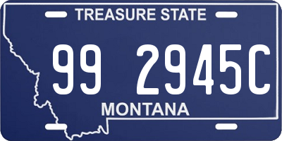 MT license plate 992945C