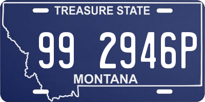 MT license plate 992946P