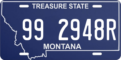 MT license plate 992948R