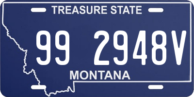 MT license plate 992948V