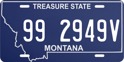 MT license plate 992949V