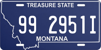 MT license plate 992951I