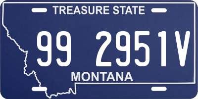 MT license plate 992951V