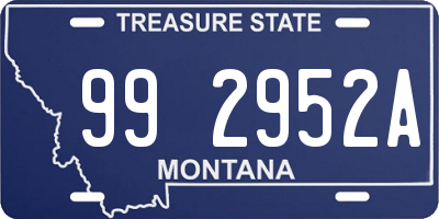 MT license plate 992952A