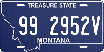 MT license plate 992952V