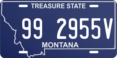 MT license plate 992955V