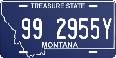 MT license plate 992955Y