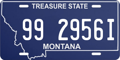 MT license plate 992956I