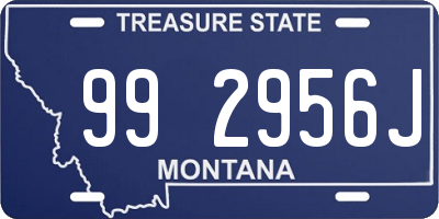 MT license plate 992956J