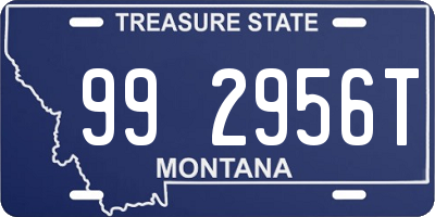 MT license plate 992956T